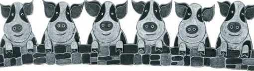 Pig Mug by Moorland Pottery