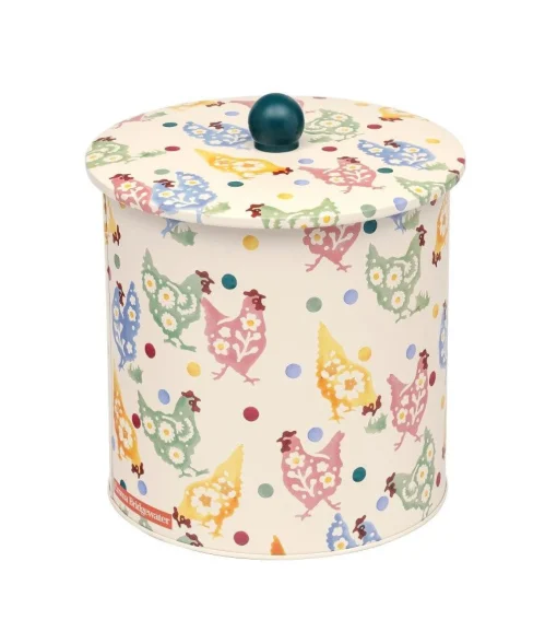 Polka Chickens Biscuit Barrel