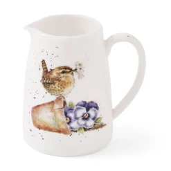 'Pottering About' Wren Posy Bone China Mini Jug