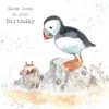 Puffin - "With Love on your Birthday" Greetings Card