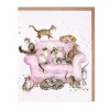 "Cattitude" Cat Greetings Card