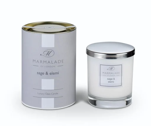 Sage and Elemi Glass Candle