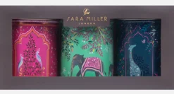 Sara Miller Elephant Oasis Set of 3 Round Caddies
