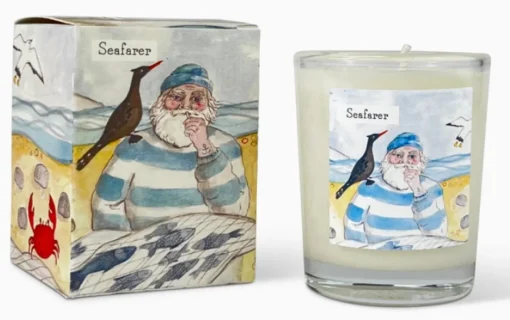Seafarer Votive Candle - Fisherman & Cormorant