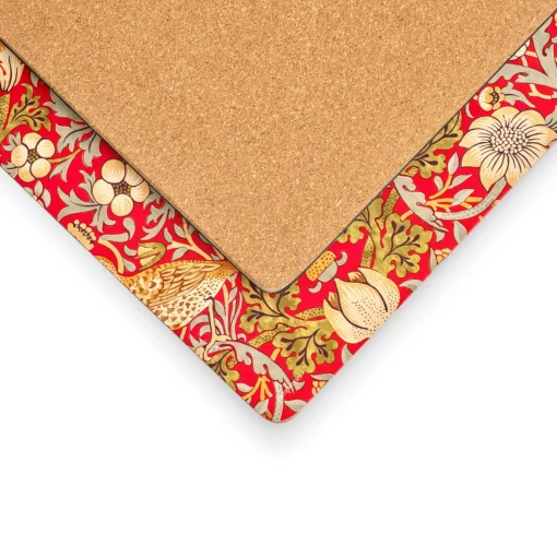 Spode Morris and Co Strawberry Thief Red Placemats - Set of 4