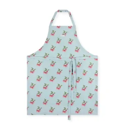 Strawberries Blue Adult Apron