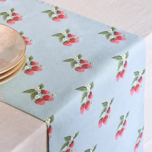 Strawberries Table Runner