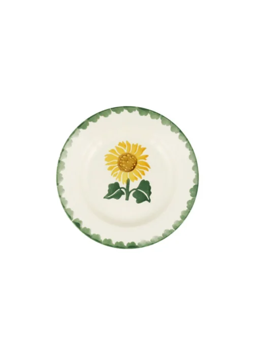 Sunflower Hand-Stamped  6 1/2 inch Plate