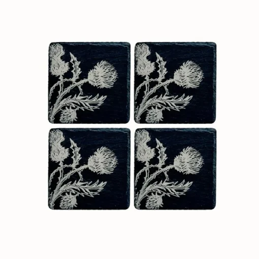 Thistle Trio - Set of 4 Slate Coasters