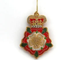 Tudor Rose with  Crown Decoration by Tinker Tailor London