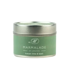 Tuscan Lime & Basil Small Tin Candle
