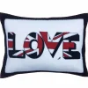 Union Jack Love Pillow - Cream