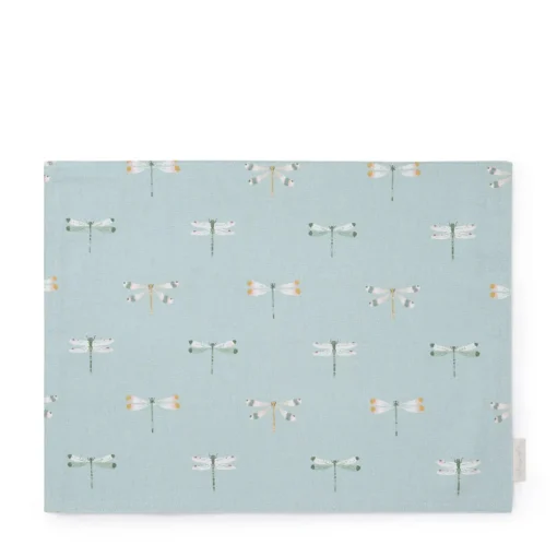 Watercolor Dragonfly Fabric Placemat - Set of 2