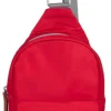 Willesdon B Cranberry Recycled Nylon Crossbody Bag- Large