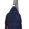 Willesdon B Midnight Recycled Nylon Crossbody Bag- Large