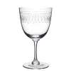 Wine Glass with Ovals Design by The Vintage List