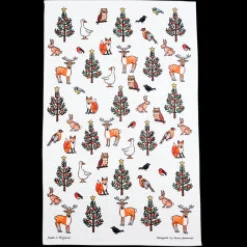 Winter Wildlife Tea Towel