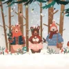 Wintery Bears Wooden Decorations