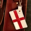 Zatchels England St. George's Flag Leather Bag Charm