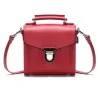 Zatchels Handmade Leather Sugarcube Red Small Handbag
